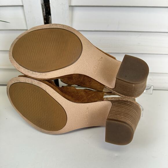 Clarks Cushion Plus Brown Spiced Ava Strappy Sandals Block Heel Shoe Size 7 M - Picture 7 of 9